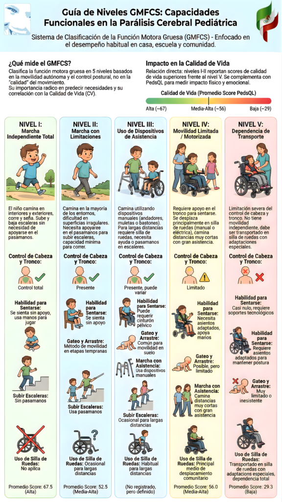 Sistema de Clasificación de la Función Motora Gruesa (GMFCS) CCEM-IAP